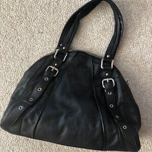 Steve by Steve Madden Black Leather Shoulder Bag